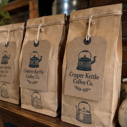 Customized hang tags for food and beverage packaging