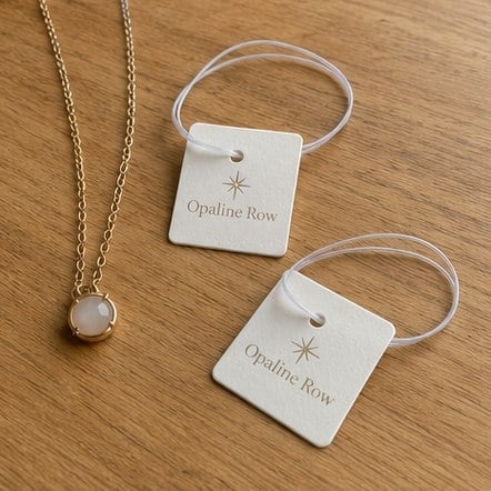Mini Jewelry Hang Tag with custom branding