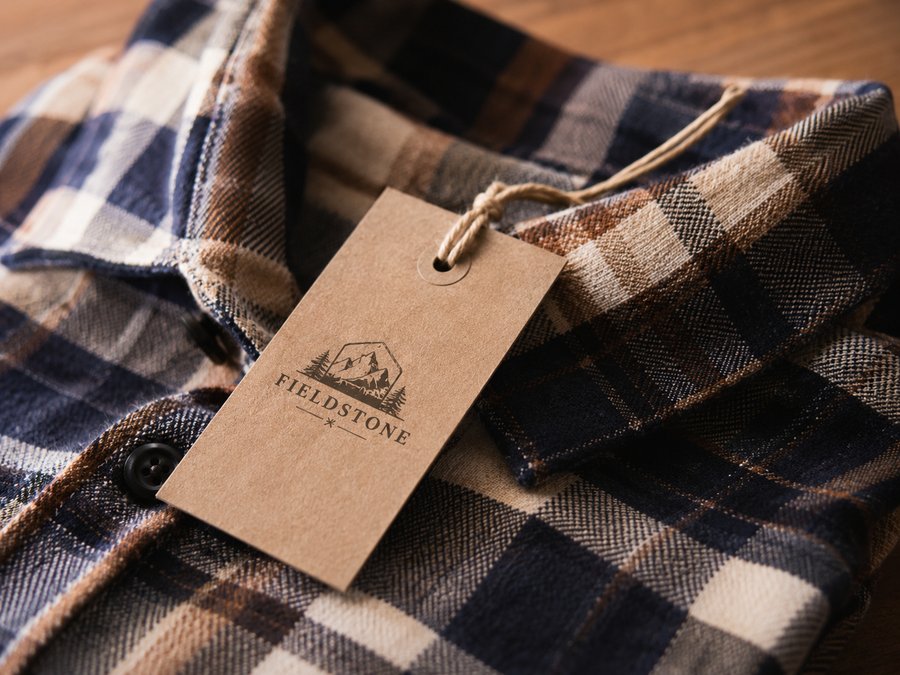 Custom printed kraft hang tag